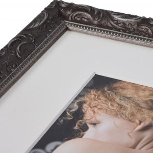 Cornice barocca chic 20x30 cm Grigio scuro