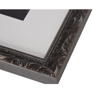 Cornice barocca chic 20x30 cm Grigio scuro