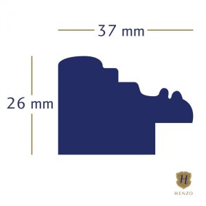Cornice barocca chic 20x30 cm Grigio scuro