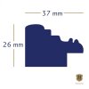 Cornice barocca chic 20x30 cm Grigio scuro