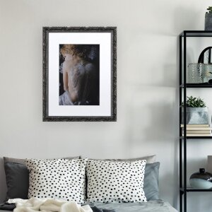 Cornice barocca chic 30x40 cm grigio scuro