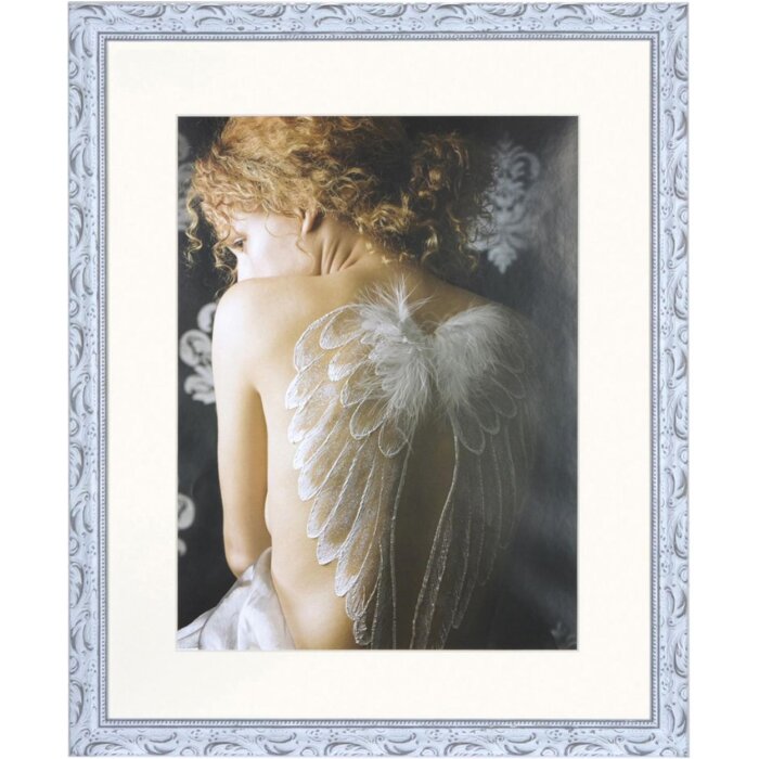 Cornice Chic Barocco 40x50 cm bianco