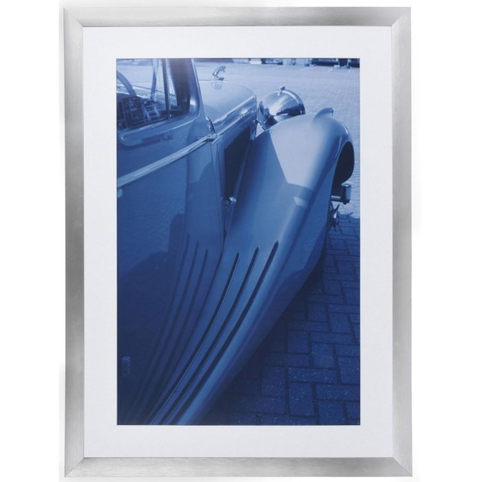 Henzo Telaio in alluminio Lucerna 50x70 cm argento con passepartout 40x60 cm