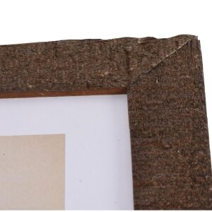 Henzo Cornice in legno Driftwood 30x30 cm marrone scuro con passepartout 18x18 cm