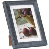 Cornice in legno Deco 13x18 cm blu