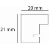 Cornice di legno Deco 15x20 cm blu