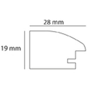Cornice in legno Soft Cloud 15x20 cm grigio