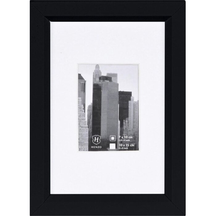Cornice di plastica METALLICA 10x15 cm - nero