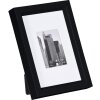 Cornice di plastica METALLICA 10x15 cm - nero