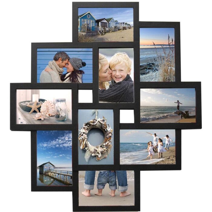 Henzo Gallery Cornice Holiday 10 foto 10x15 cm nero (45x60 cm)