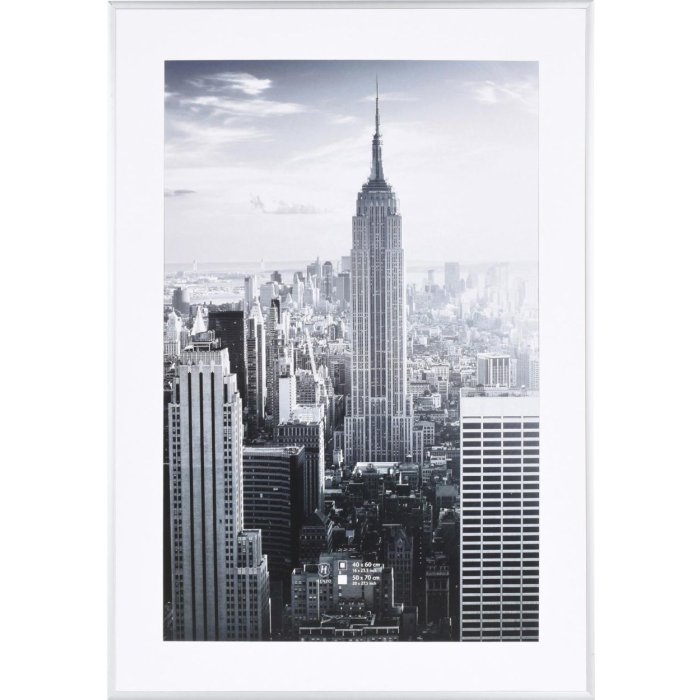 Cornice in alluminio Manhattan 50x70 argento