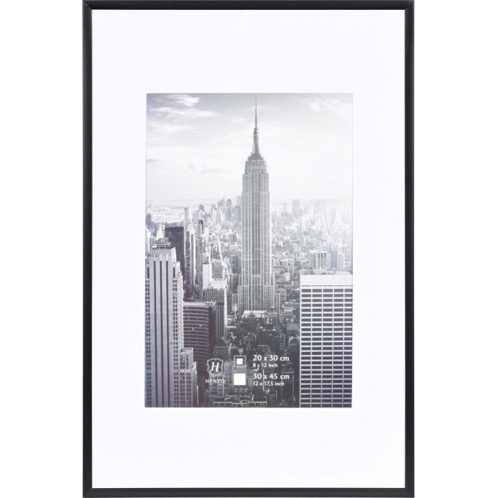 Henzo Telaio in alluminio Manhattan 30x45 cm nero