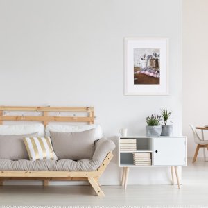 Cornice in legno Jardin 50x70 cm bianco