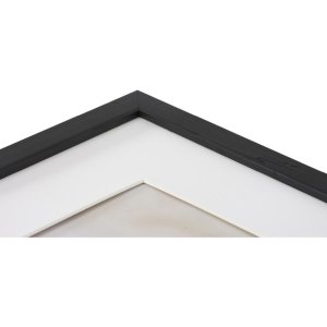 Henzo Cornice in legno Jardin nero 50x70 cm con Passepartout 40x60 cm