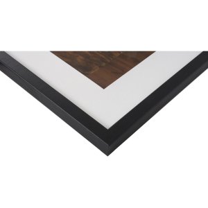 Henzo Cornice in legno Jardin nero 50x70 cm con Passepartout 40x60 cm