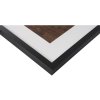 Henzo Cornice in legno Jardin nero 50x70 cm con Passepartout 40x60 cm