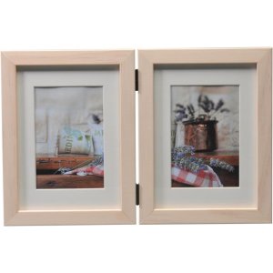 Cornice doppia Jardin 13x18 (9x13 cm) bianco