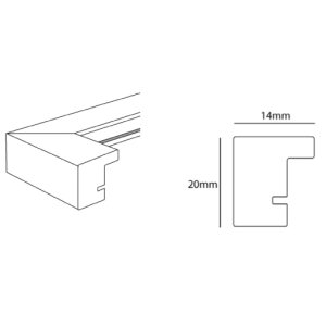 Cornice doppia Jardin 13x18 (9x13 cm) bianco