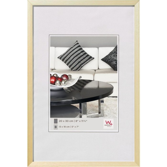 Walther Sedia con struttura in alluminio 50x70 cm oro