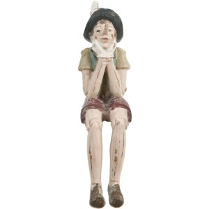 bambola seduta figura ragazzo 4x7x15 cm