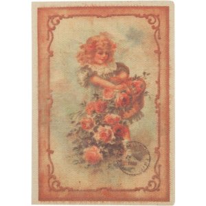 Biglietto da visita per bambina 12,5x17,5 cm