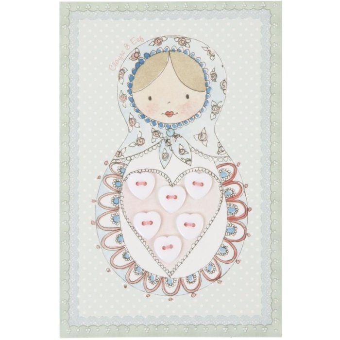 Biglietto BABY GIRL con paillettes 10x15 cm