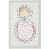 Biglietto BABY GIRL con paillettes 10x15 cm