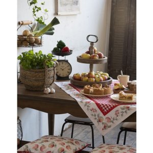 Clayre & Eef CHRFP Piatto Ø 26 cm in ceramica beige Galline