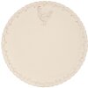 Clayre & Eef CHRFP Piatto Ø 26 cm in ceramica beige Galline