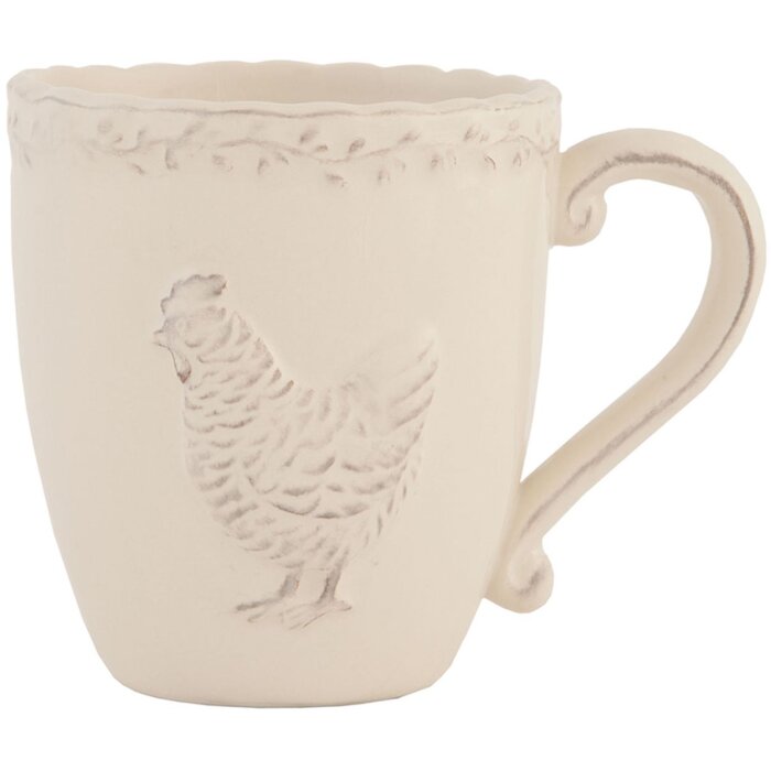 Tazza da caffè Clayre Eef CHICKEN 13x9x10 cm - 225 ml