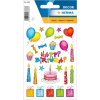 Sticker Compleanno luccicante 2 fogli