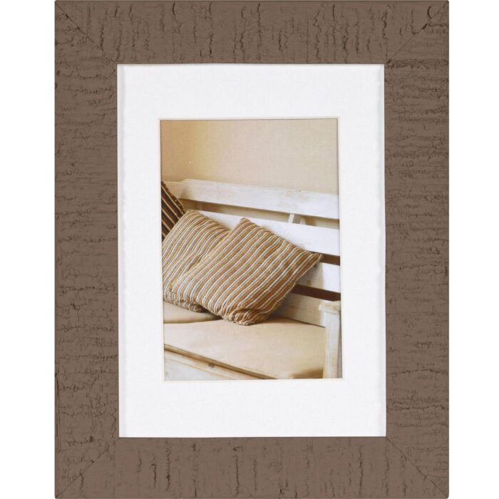 Cornice in legno Henzo DRIFTWOOD marrone medio 13x18 cm con passepartout 9x13 cm