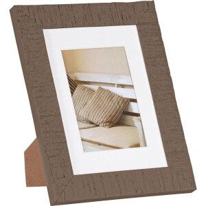 Cornice in legno Henzo DRIFTWOOD marrone medio 13x18 cm con passepartout 9x13 cm