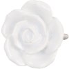 Clayre & Eef 61876 Pomello per porta Ø 4,5 cm in ceramica bianca
