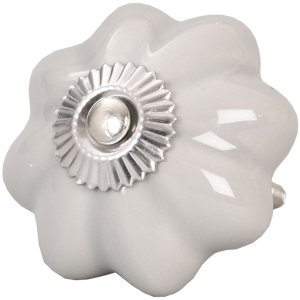 Clayre & Eef Pomello per mobili Ø 5 cm grigio...