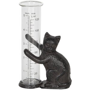 Misuratore di precipitazioni gatto 9x5x16 cm marrone