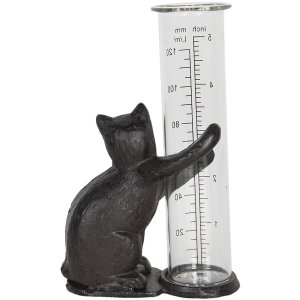 Misuratore di precipitazioni gatto 9x5x16 cm marrone
