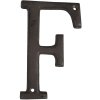 Lettera F in ghisa 13 cm