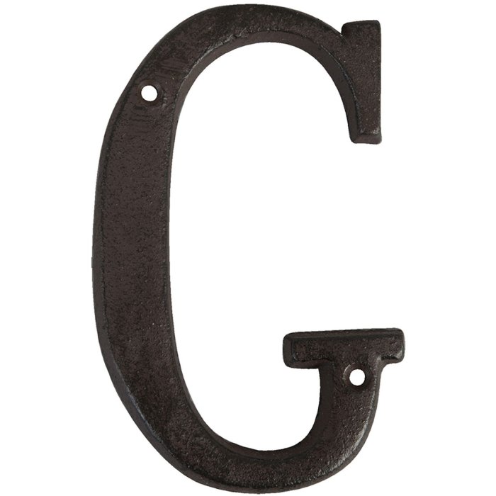 Lettera G in ghisa 13 cm