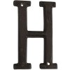 Lettera H in ghisa 13 cm