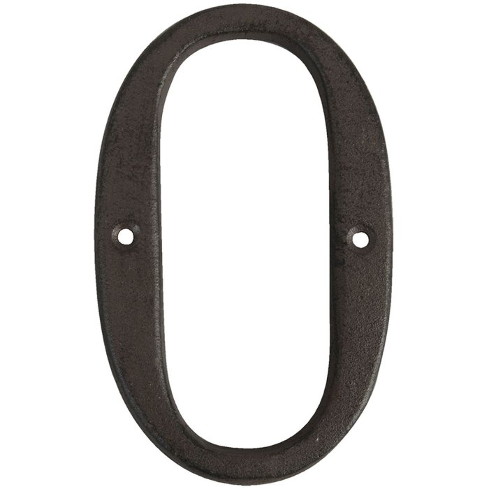 Lettera O in ghisa 13 cm