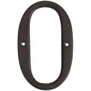 Lettera O in ghisa 13 cm