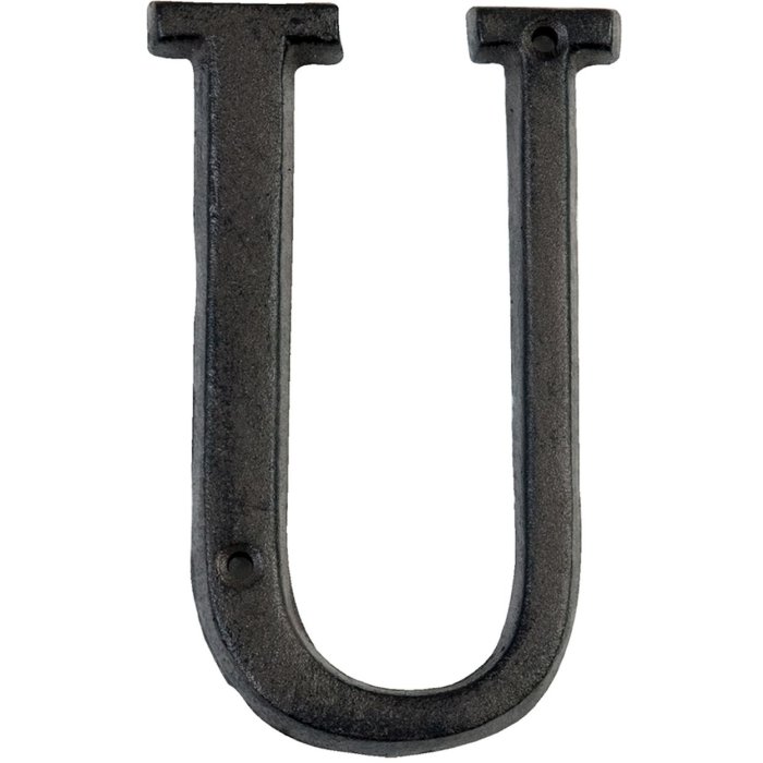 Lettera U in ghisa 13 cm