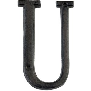 Lettera U in ghisa 13 cm