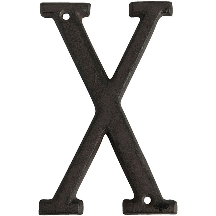 Lettera in ghisa X 13 cm