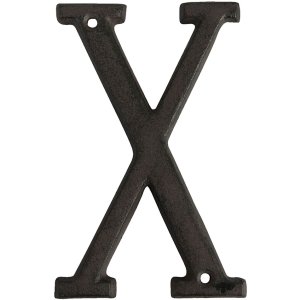 Lettera in ghisa X 13 cm