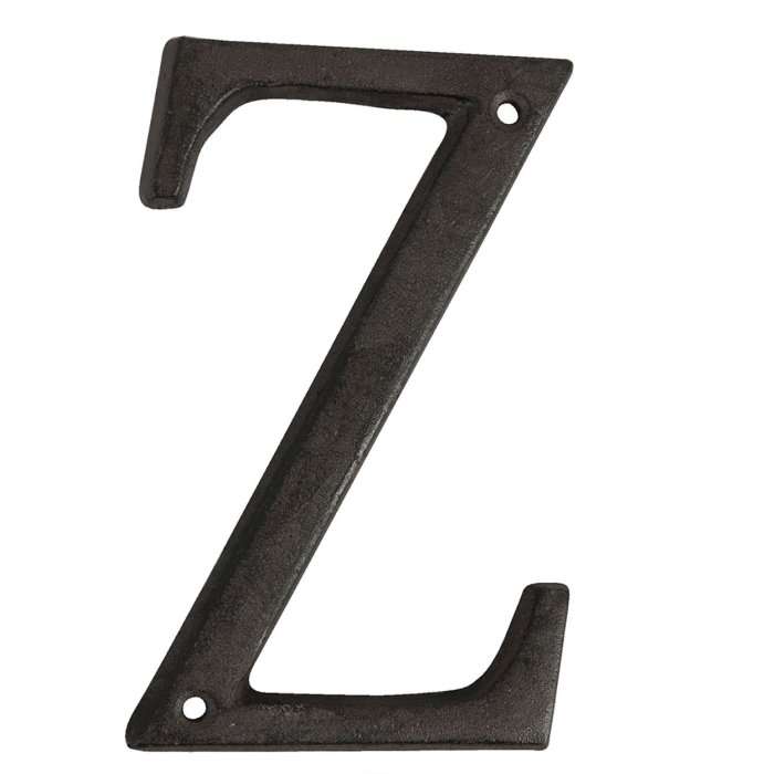 Lettera Z in ghisa 13 cm