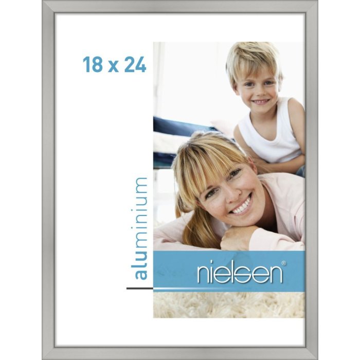 Cornice Nielsen in alluminio Classic 18x24 cm argento opaco