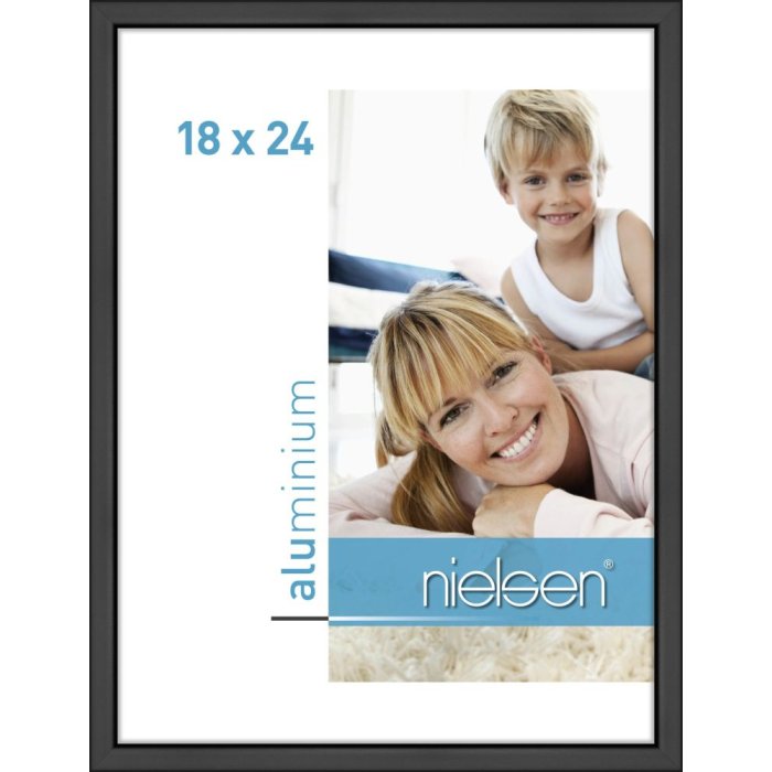 Nielsen Telaio in alluminio Classic 18x24 cm nero opaco