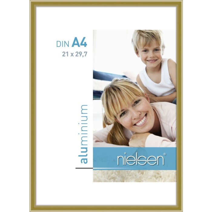 Nielsen Aluminium Frame Classic 21x29,7 cm oro DIN A4 Certificate Frame